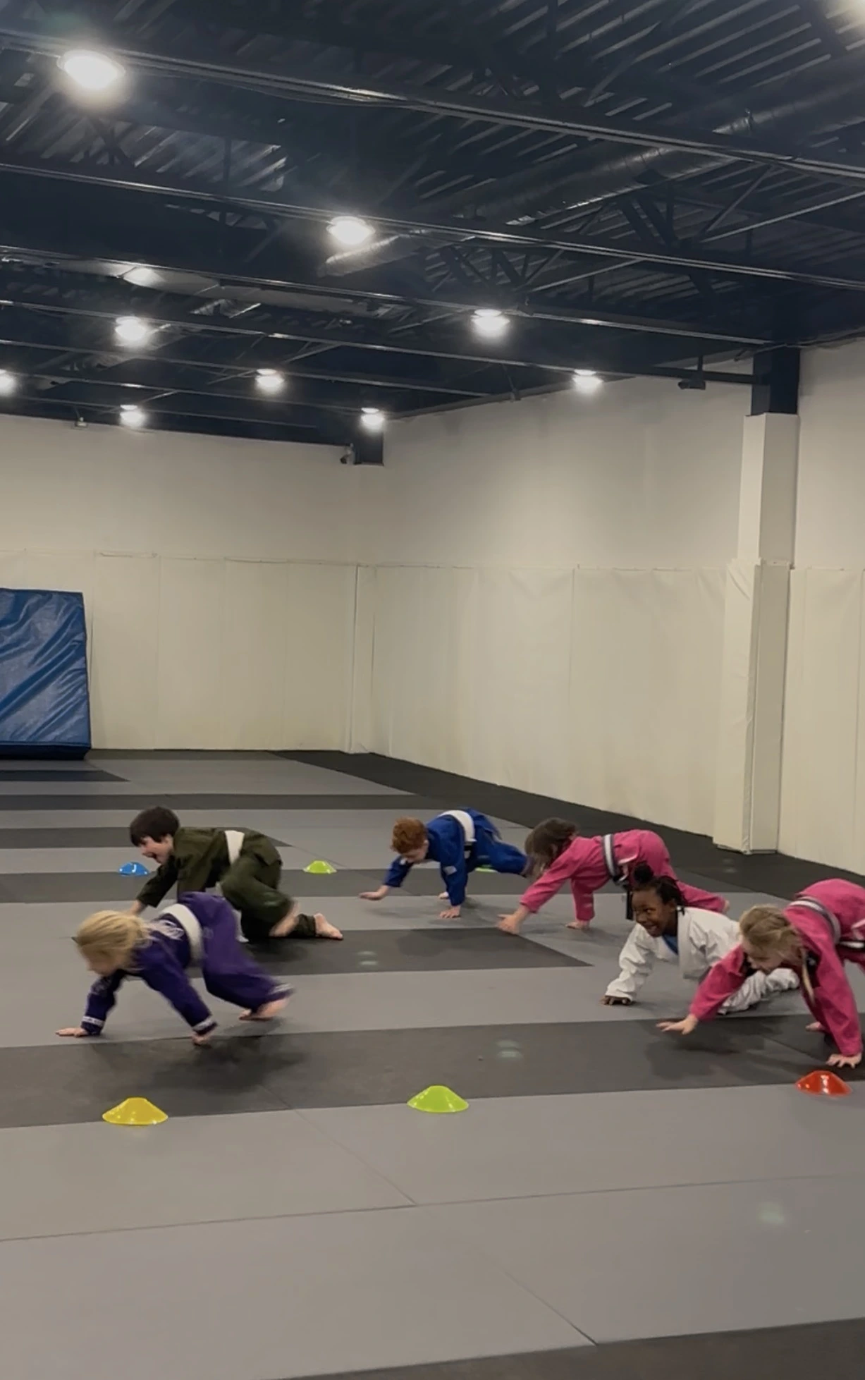 A kids class celebrating progress